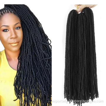 Sister Locs Crochet Dreadlocks Synthetic Hair Extension Faux Locs Ombre Colors Crochet Jumbo Hair Braid